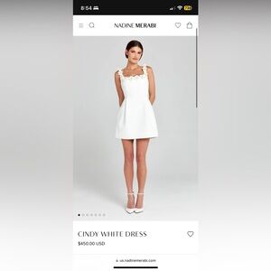 Nadine merabi Cindy white dress, Medium